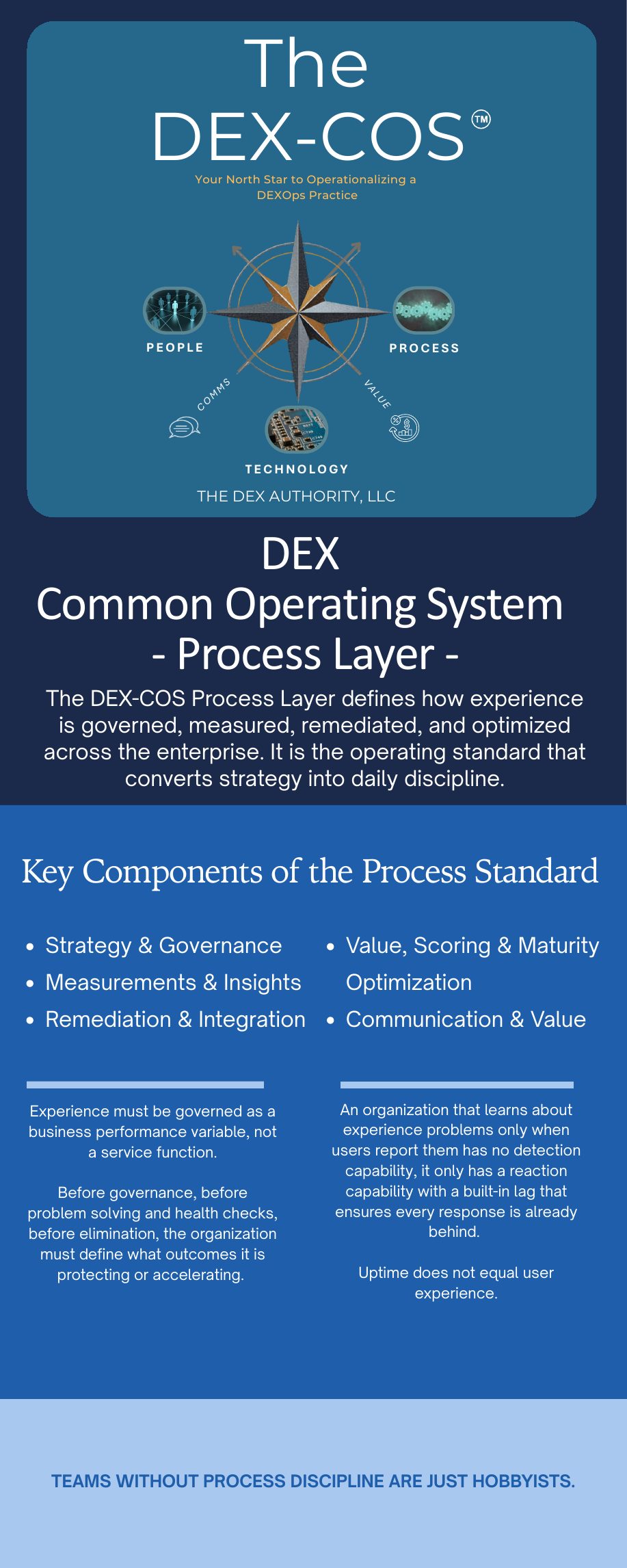 DEX-COS Process Layer infographic by The DEX Authority